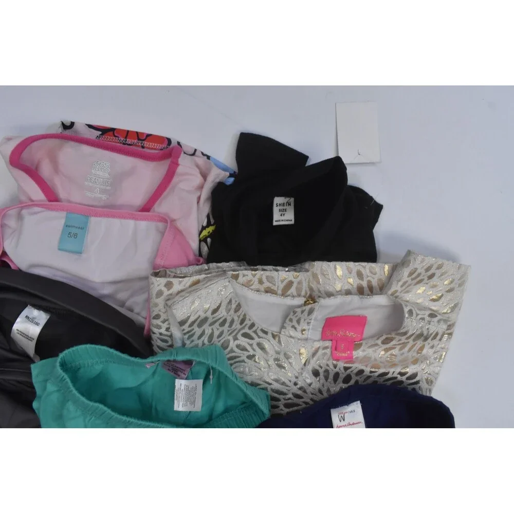 Wholesale Bulk Lot Of 13 Girls Size XS 4/5 Mixed Season Tops Bottoms Shorts